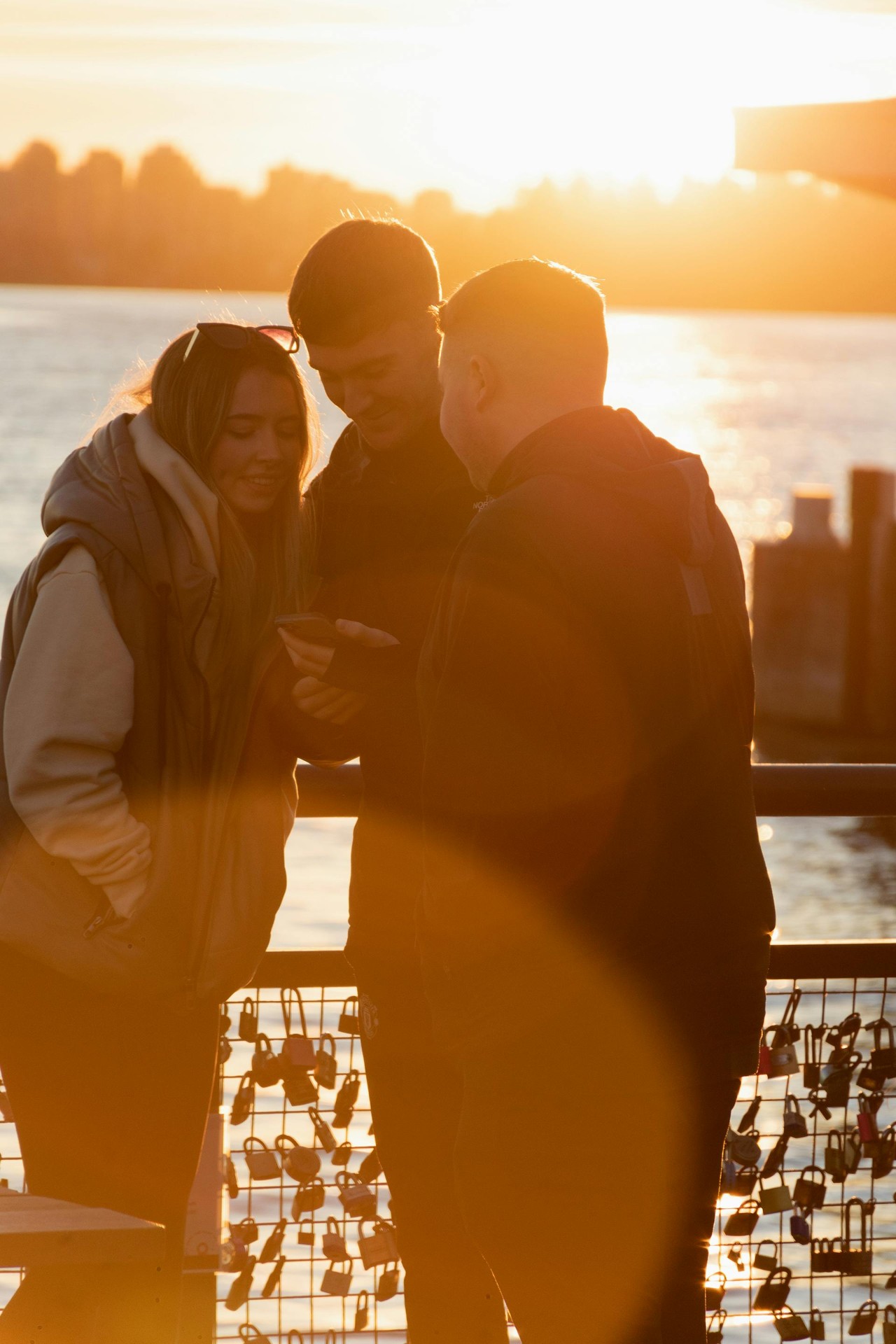 Vancouver ao entardecer com amigos